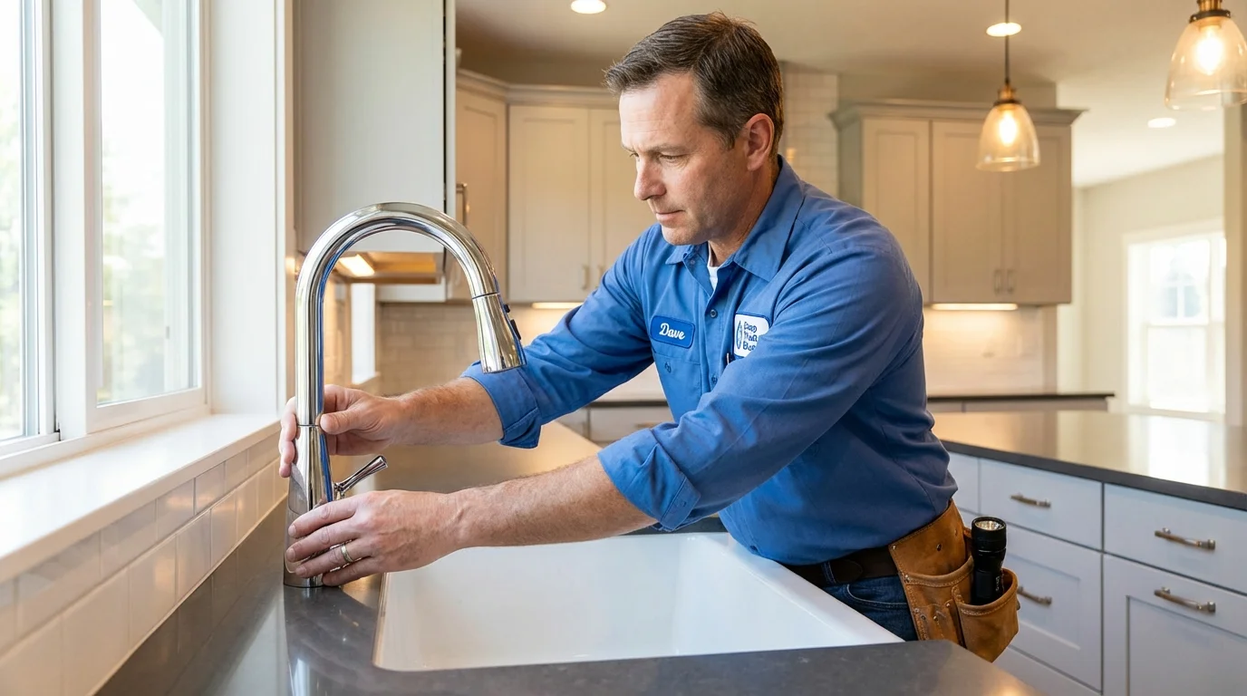 Kitchen faucet installation by Johns Plumbing LLC in Nampa