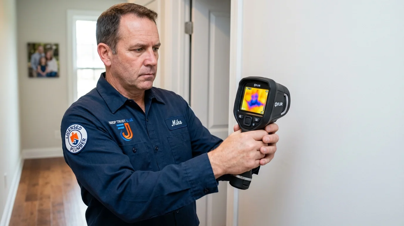 Thermal imaging leak detection by Johns Plumbing LLC in Nampa