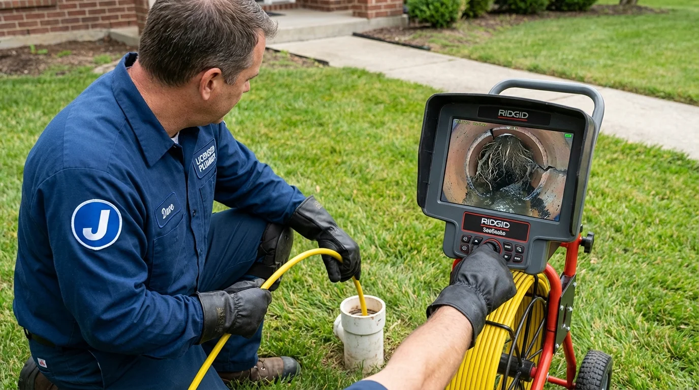 Sewer camera inspection being performed by Johns Plumbing LLC in Nampa
